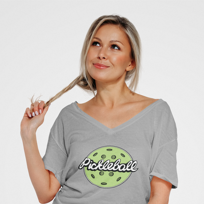 Ladies Pickleball Classic V-Neck Tee